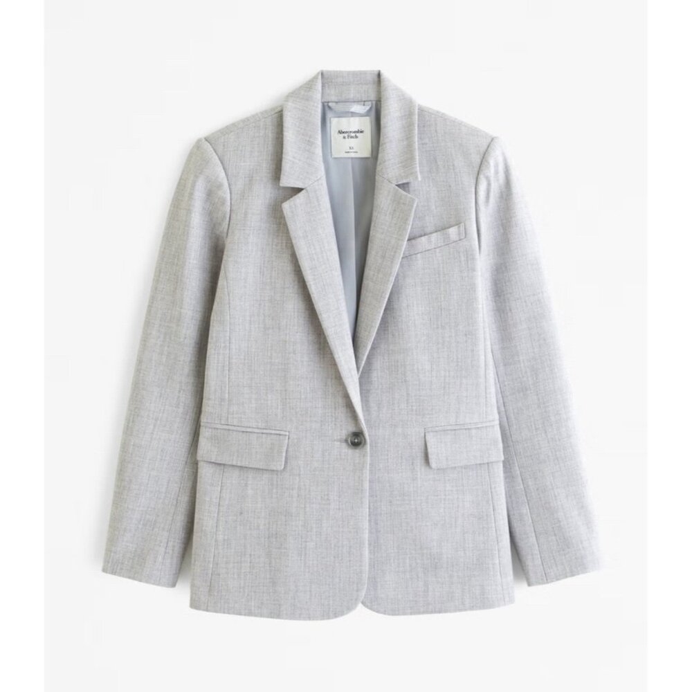 Abercrombie & Fitch Light Gray Blazer